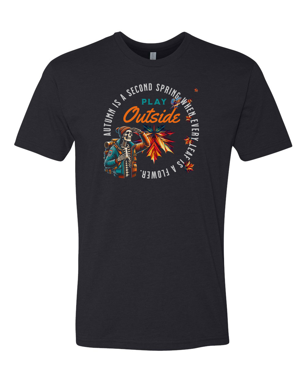 Autumn Flowers (Black Knockout) T-Shirt Black (NL6210F)